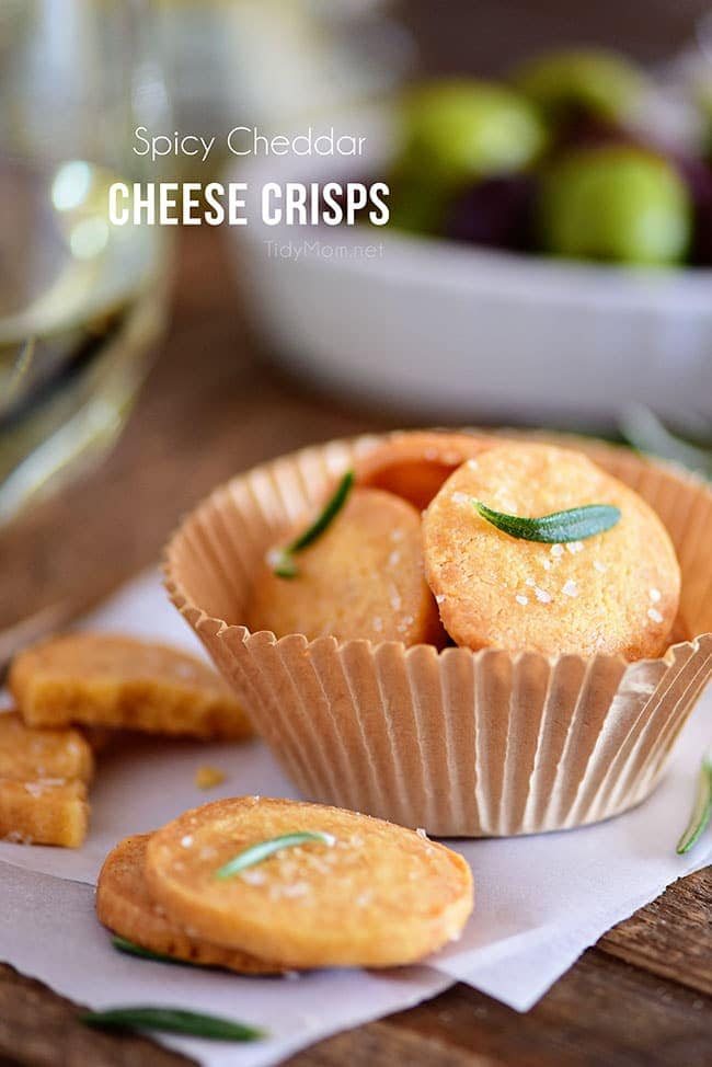 Savory Shortbread Cheese Crisps {VIDEO}