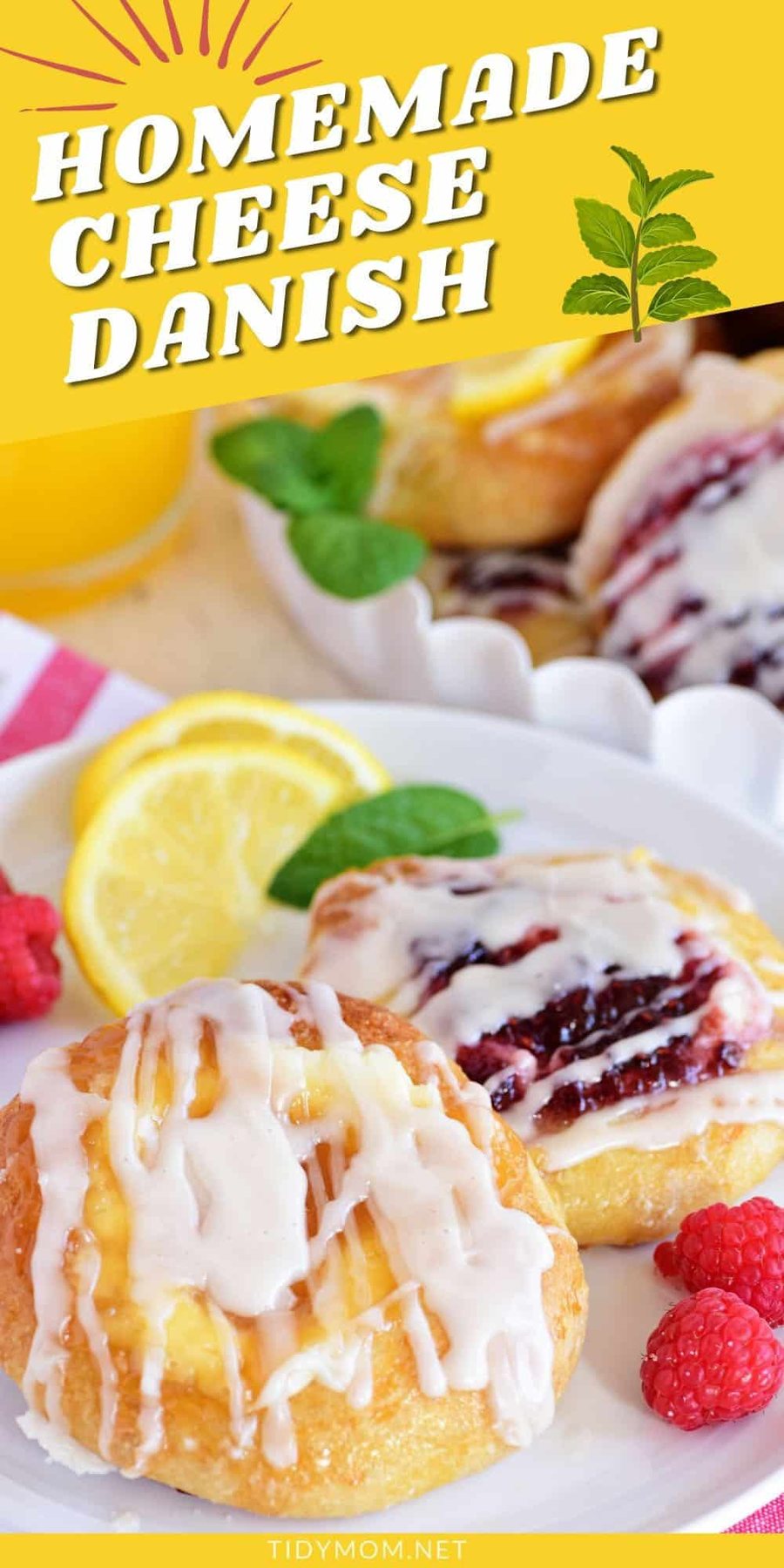homemade danishes on a plate