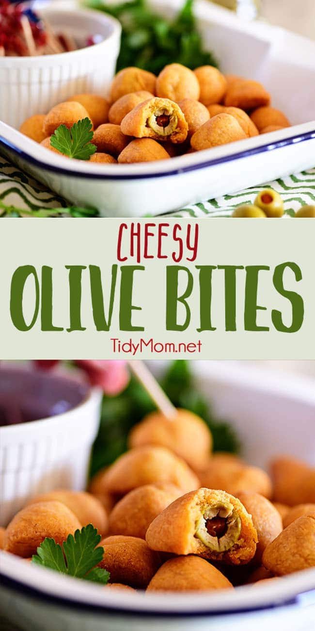 Cheesy Olive Bites