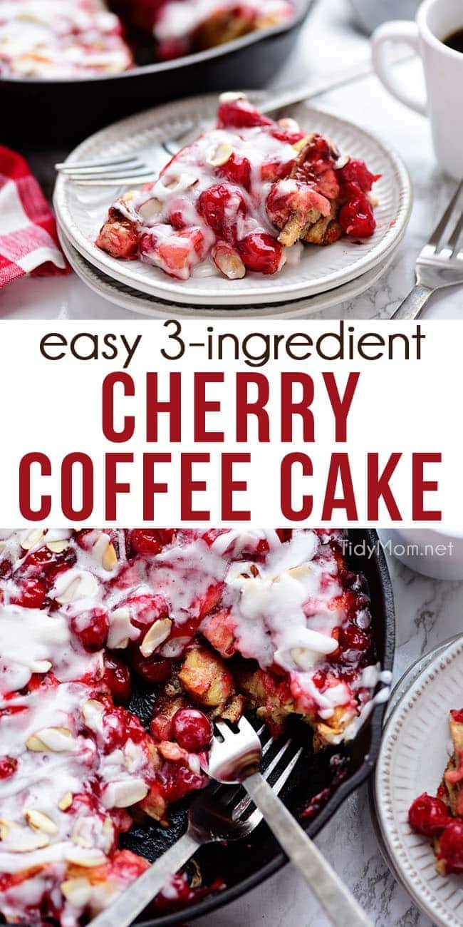 Cherry Coffee Cake photo collage