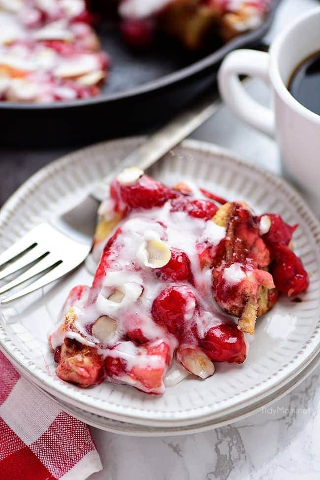 slice of Cherry Coffee Cake