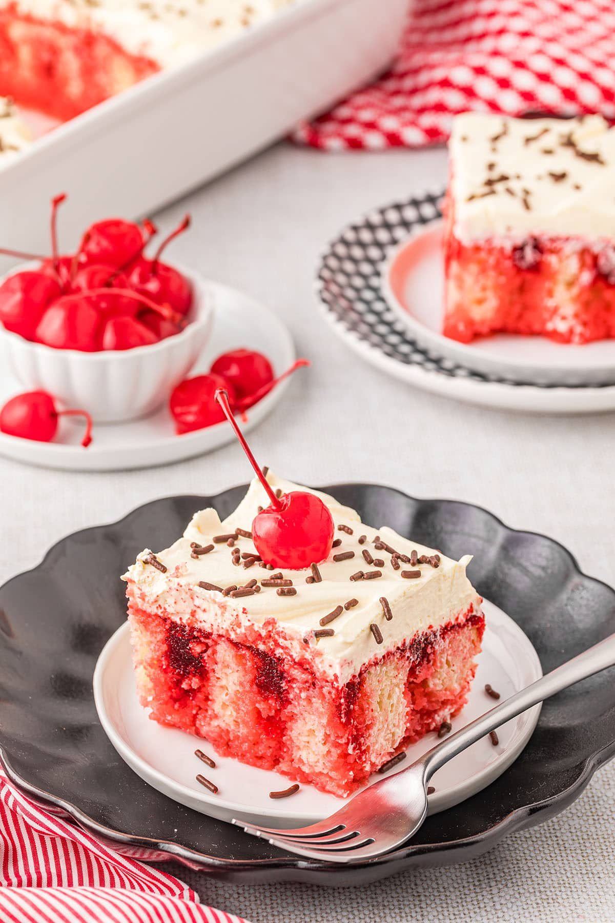 Cherry Jello Poke Cake Recipe (Surprise Ingredient)