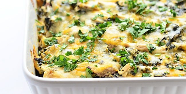 Chicken and Spinach Enchiladas