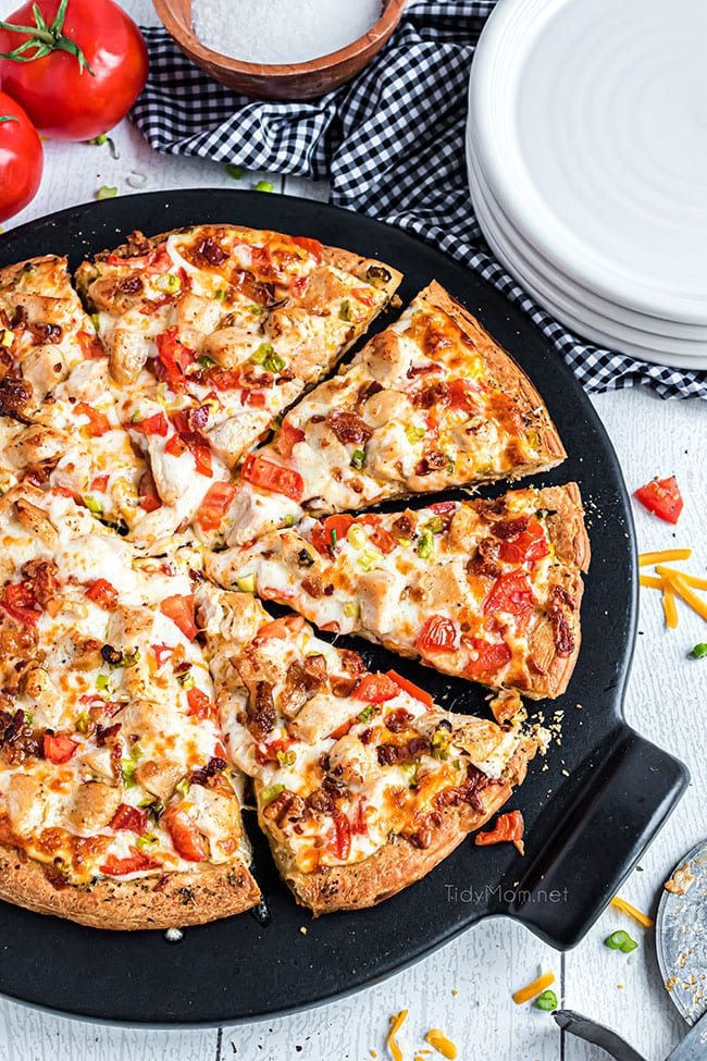 Chicken Bacon Ranch Pizza