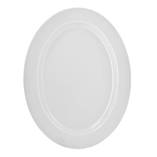 Oval Serving Platter, White
