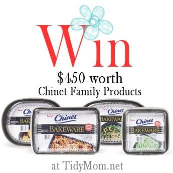chinet bakeware Giveaway at cetcu.com