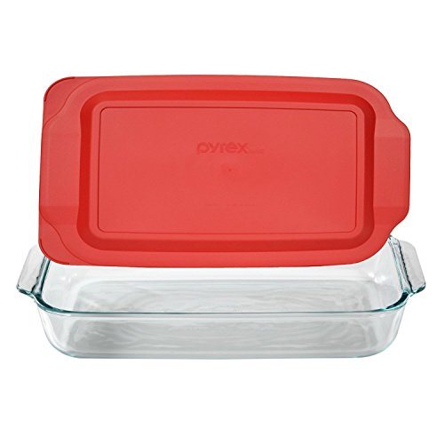 Pyrex Glass Baking Dish with Lid -9x13