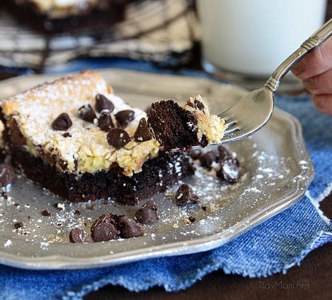 Chocolate Chip Gooey Butter Cake. So delicious you wont want to share! recipe at cetcu.com