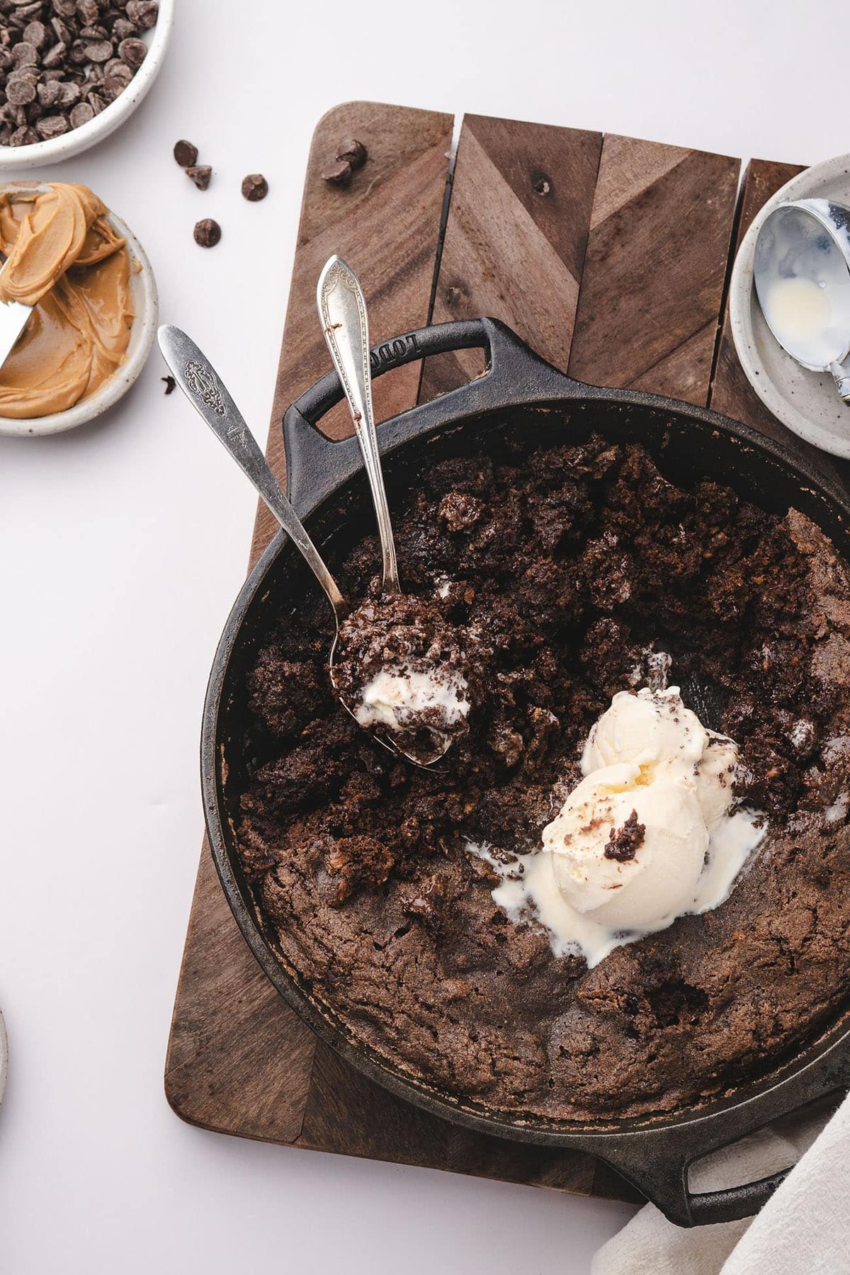 Chocolate Cobbler with Peanut Butter