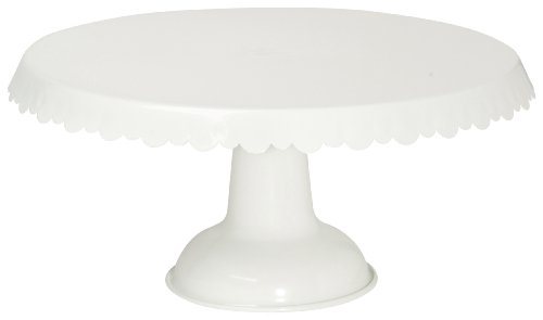 Tin Cake Stand, White