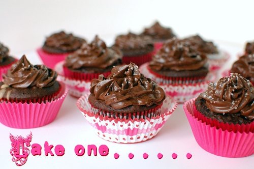 choc caramel cupcake_take