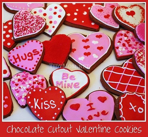 Chocolate {Valentine} Cutout Cookies