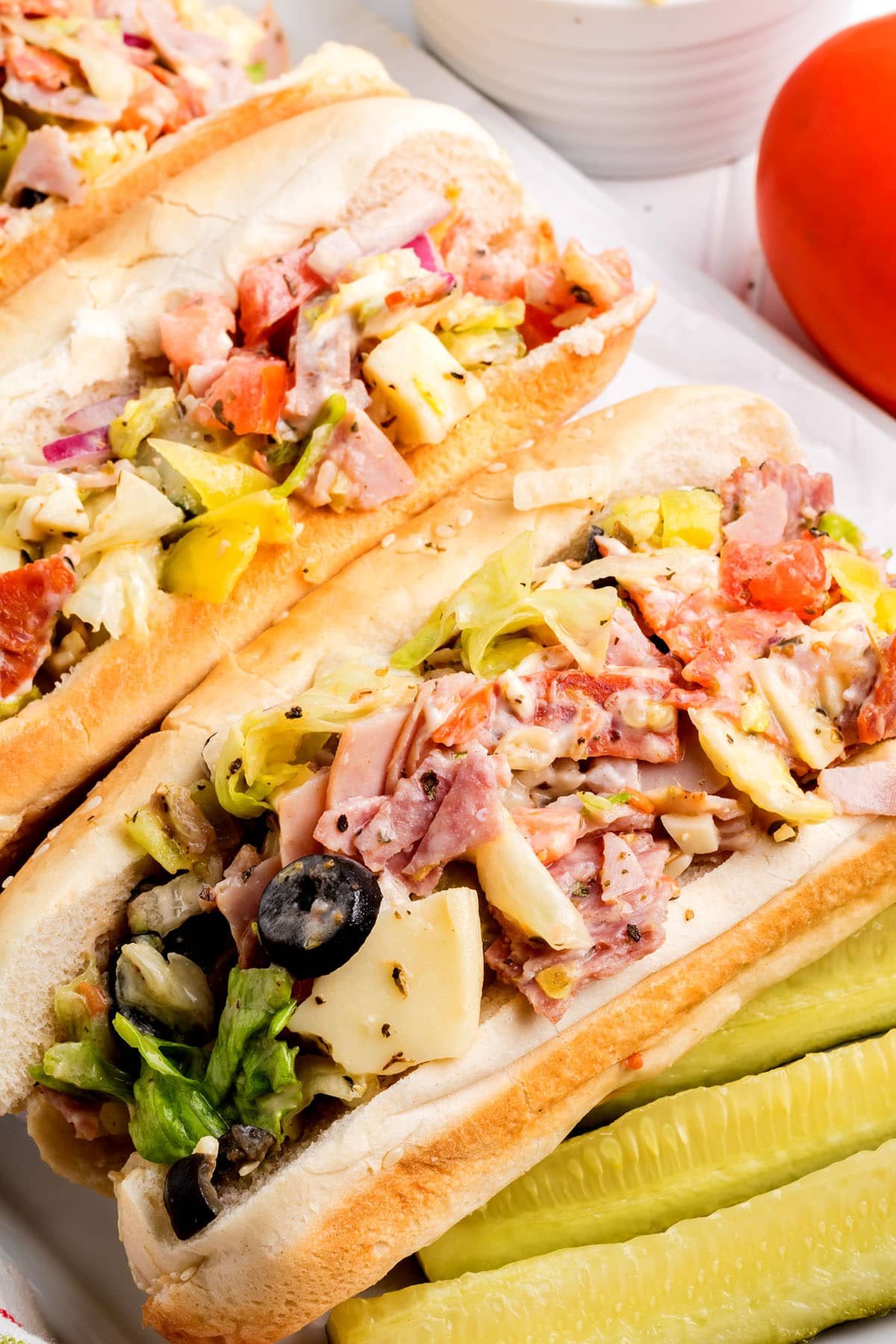 Easy Chopped Italian Sandwiches