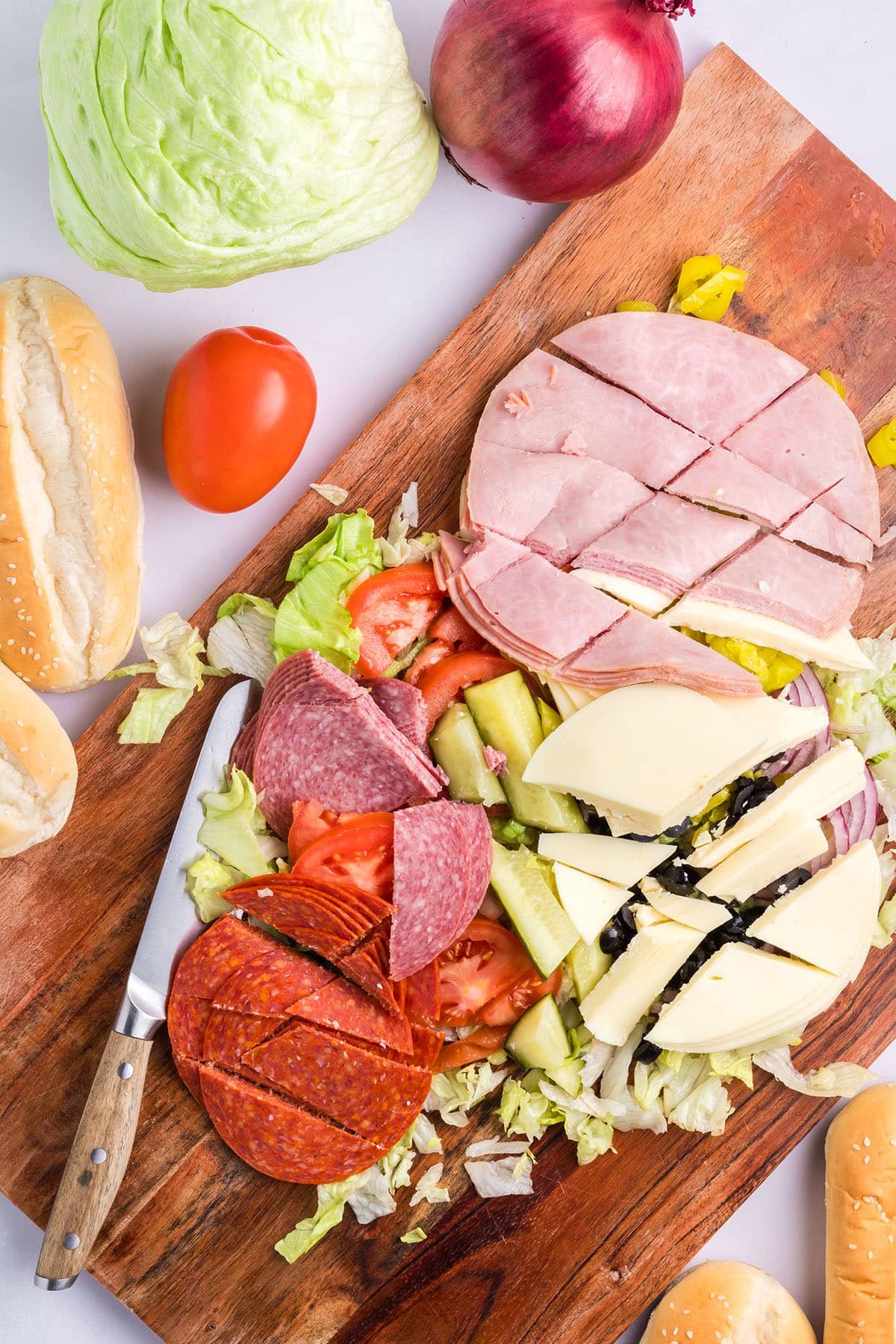 chopped meats for Chopped Italian Sandwiches