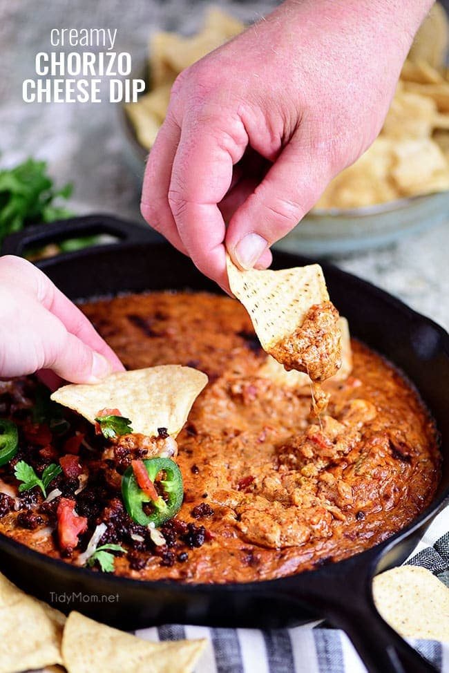Creamy Chorizo Cheese Dip