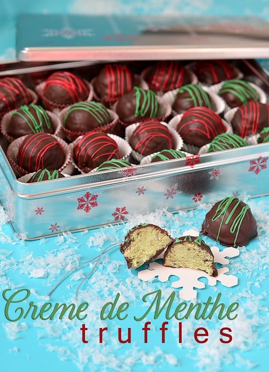 Christmas Cake Truffles {Creme de Menthe} & cake ball tips