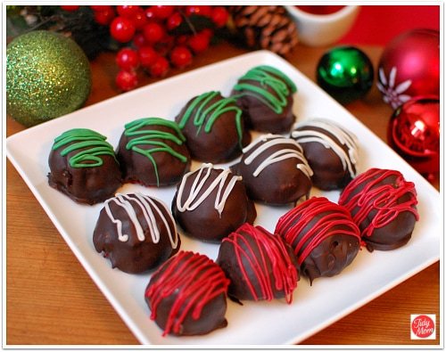Red Velvet Christmas Truffles