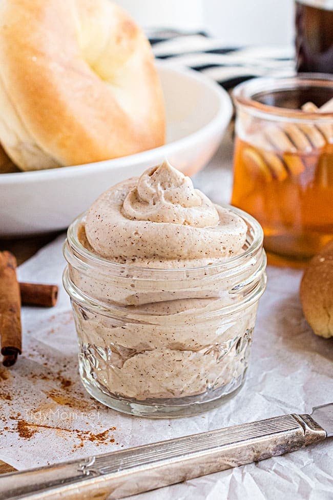 jar of cinnamon honey butter
