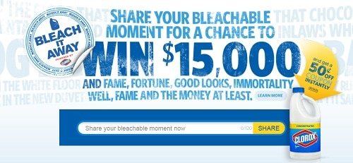 Share your messy moments with Clorox Bleach It Away