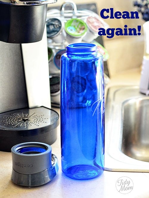 Clean moldy bottle with Clorox Bleach Water Cetcu