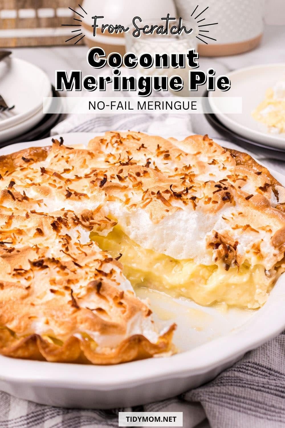 cream pie with one serving removed