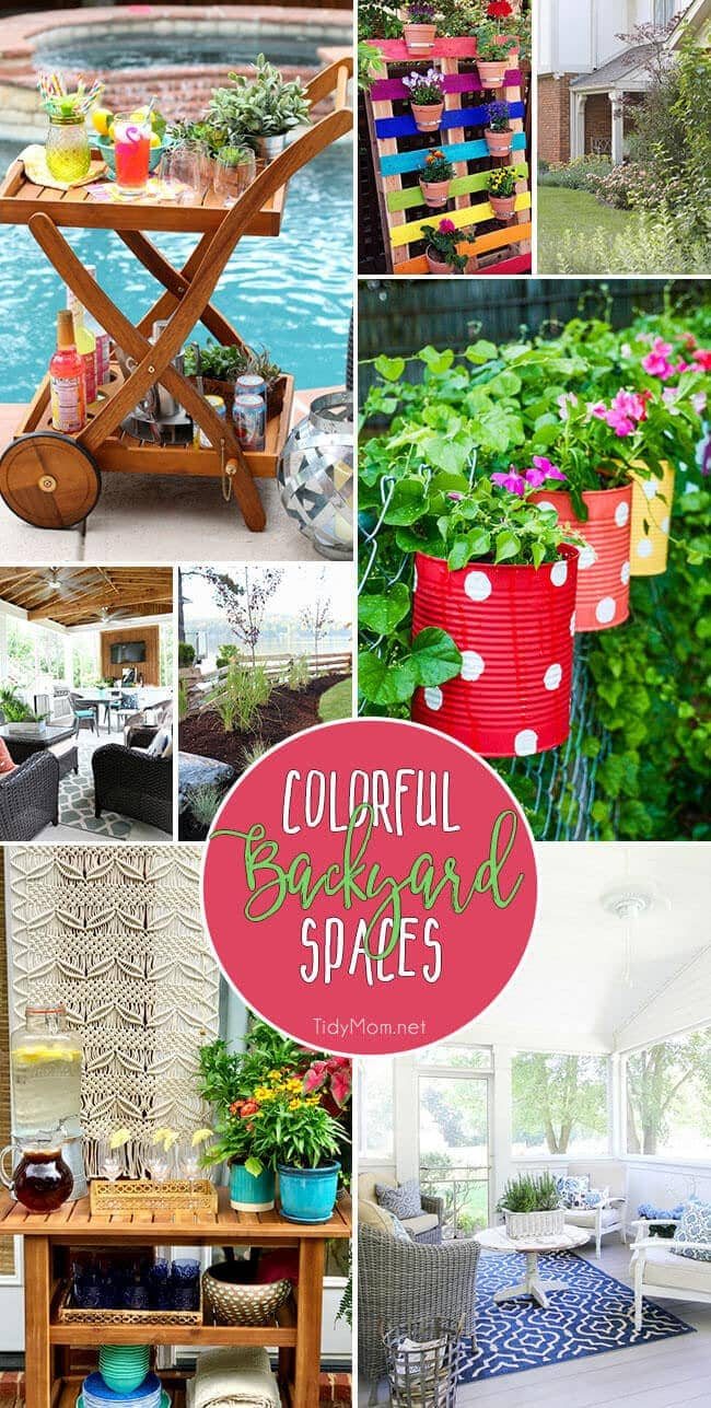 Colorful Backyard Spaces to Relax in this Summer
