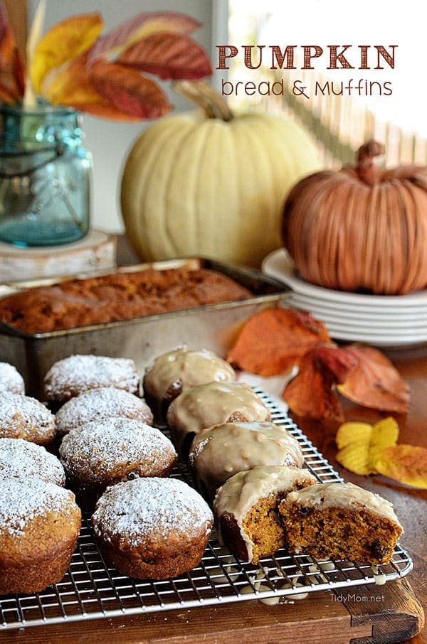 Fragrant with cinnamon, chopped nuts and raisins, this pumpkin bread recipe is a classic. Bakes up wonderfully as muffins too! get the PUMPKIN BREAD recipe at cetcu.com