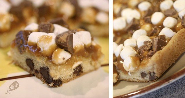 Peanut Butter Cup Caramel Bars