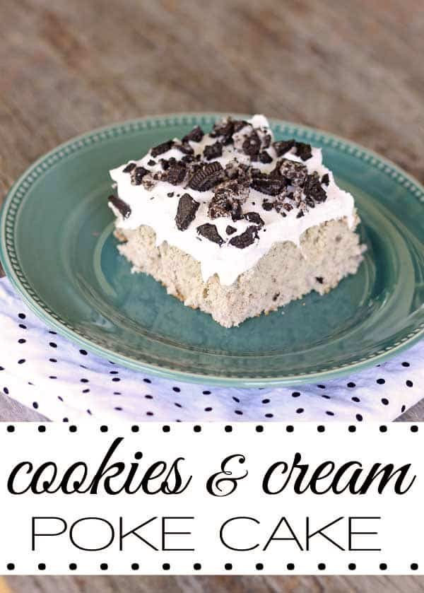 The perfect cool dessert for potlucks- Cookies and Cream Poke Cake recipe at cetcu.com