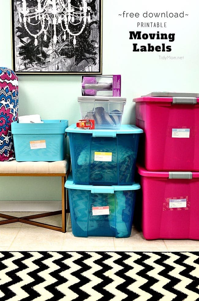 DIY Moving Labels – FREE Printable