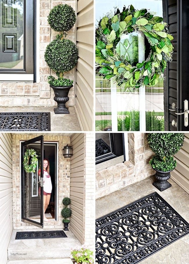 Quick and Easy 10 minute Front Porch Update at cetcu.com