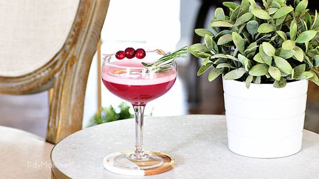 The fruity cherry and cranberry notes in this Cran-Cherry Rye Whiskey Sour Cocktail complement the spicy rye