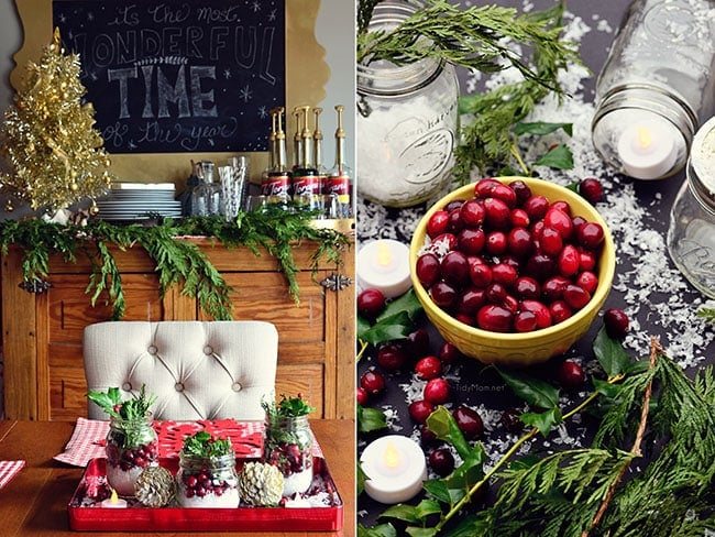 There is something magical about bringing the outside in, with this Easy Cranberry Centerpiece for the holidays. learn more at cetcu.com