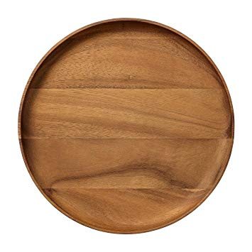 Round Wood Serving Tray