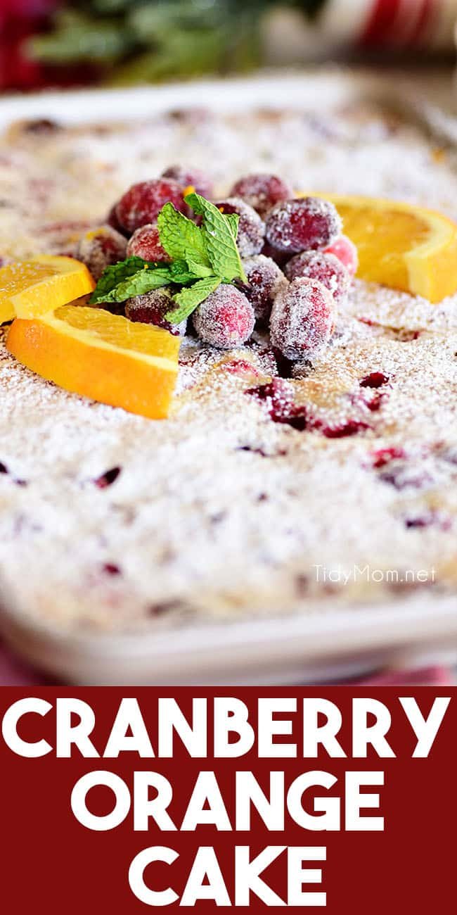Cranberry Orange Sponge Cake