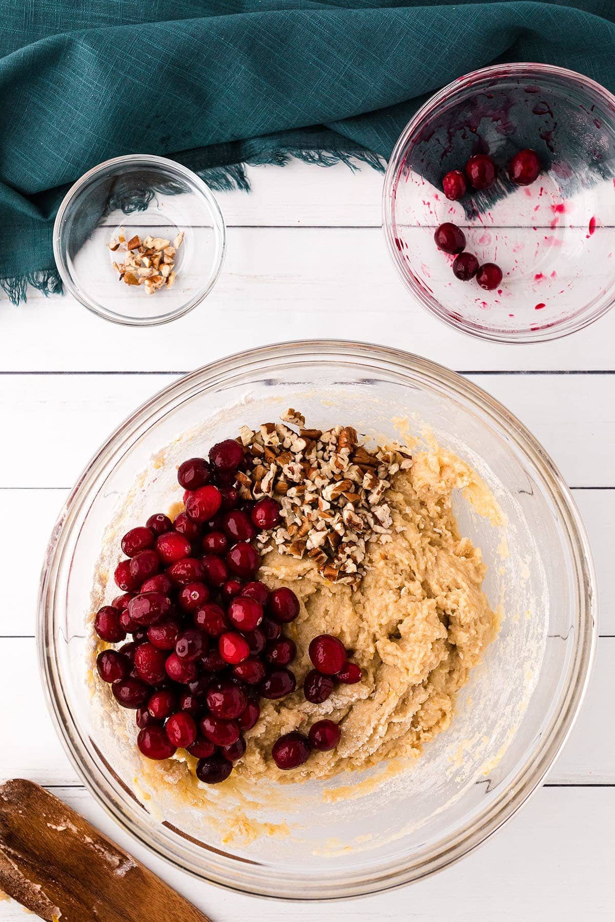 how to make cranberry muffins step 3