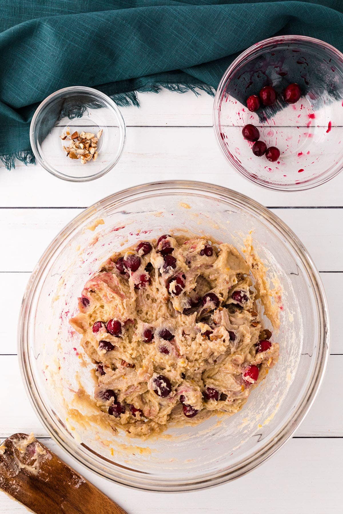 how to make cranberry muffins step 4
