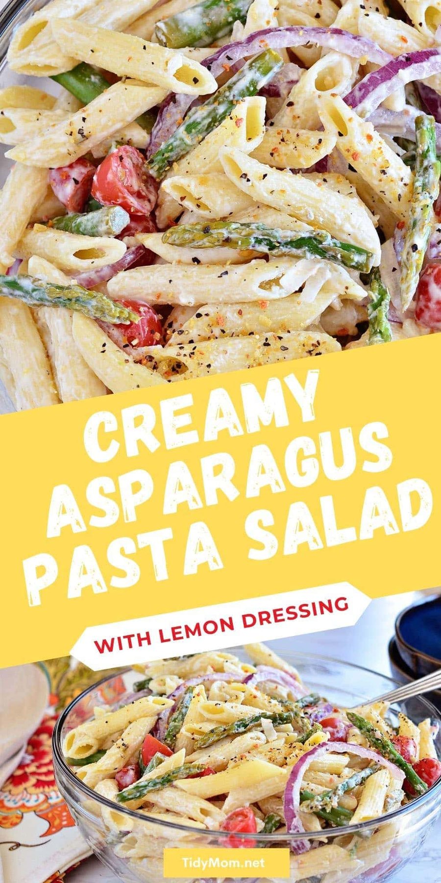 close up of pasta salad in a bowl