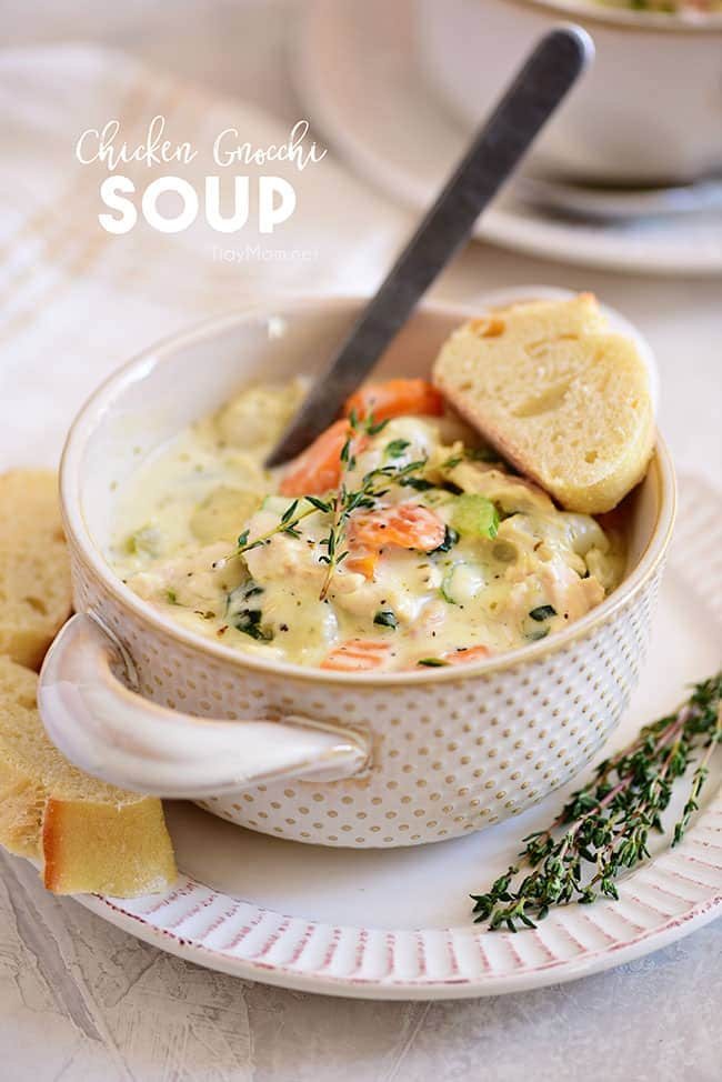 Creamy Chicken Gnocchi Soup {VIDEO}