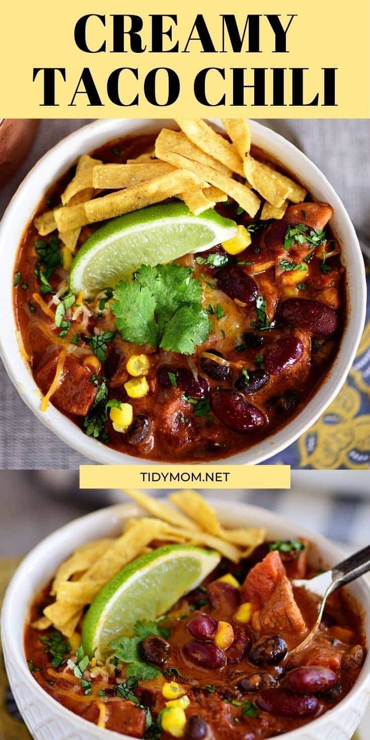 close up of chili in a bowl