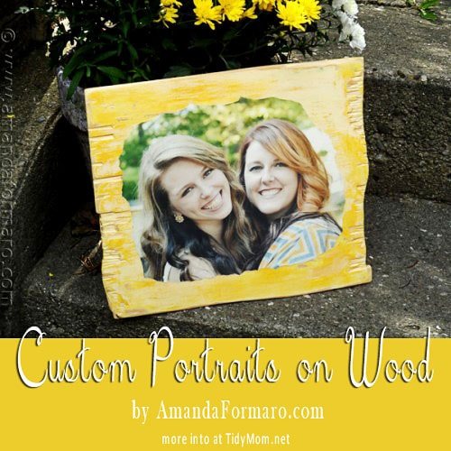 Custom Portrait on Wood for Cetcu by Amanda Formaro