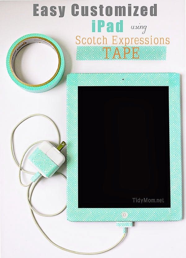 Easy Customized iPad using Scotch Expression Tape at cetcu.com