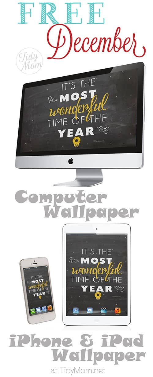 December Decorate Your Desktop & iPhone Freebie