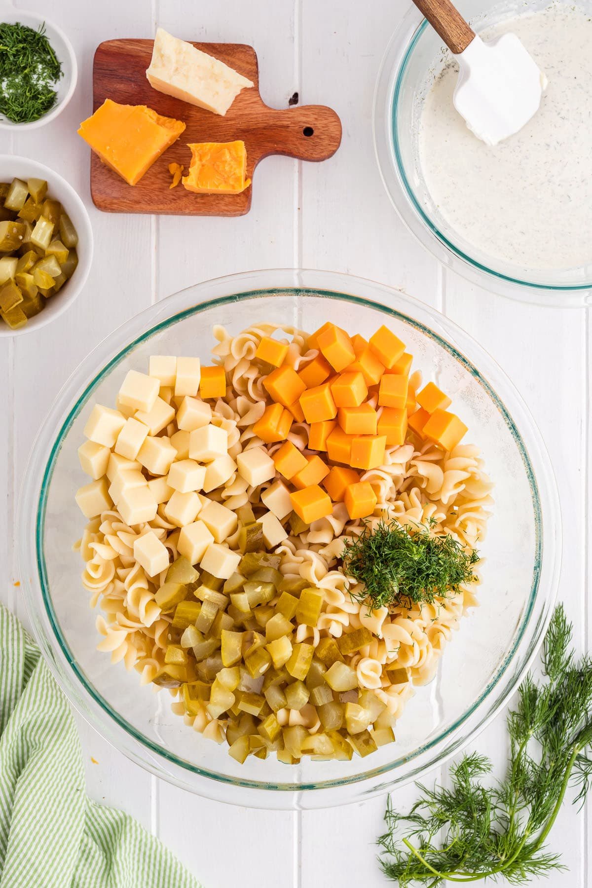 how to make pickle pasta salad step 3