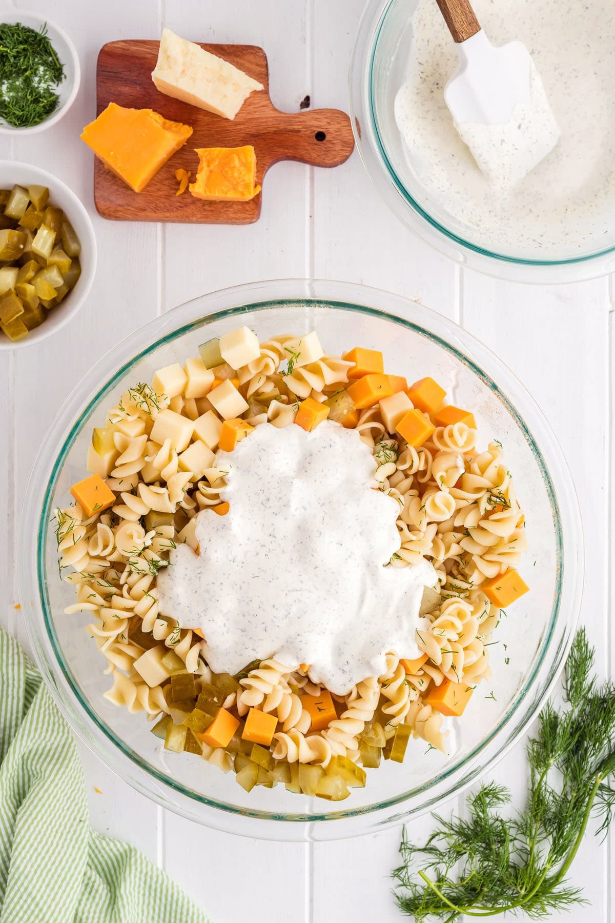 how to make pickle pasta salad step 5