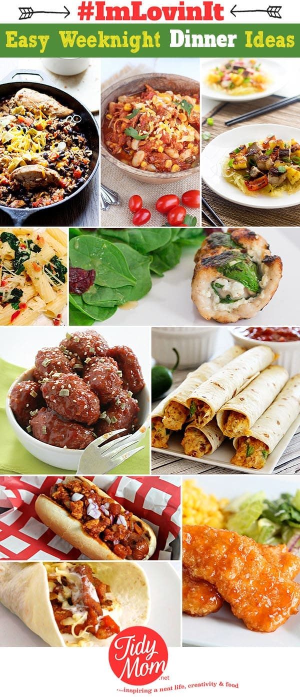 10 Easy Weeknight Dinner Ideas at cetcu.com #ImLovinIt