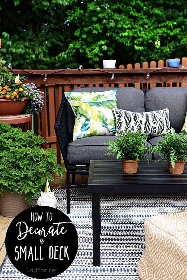 Maximize Outdoor Space Learn How to Decorate a Small Deck