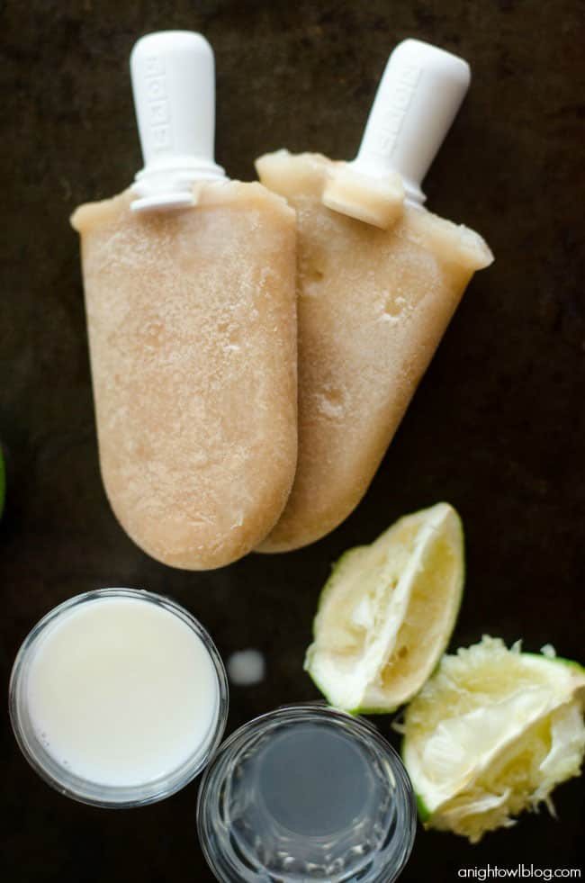 "Dirty" Coca-Cola Popsicles! The perfect summer flavor combo of Coke with a hint of lime, coconut and cream! You've got to try it! recipe at cetcu.com