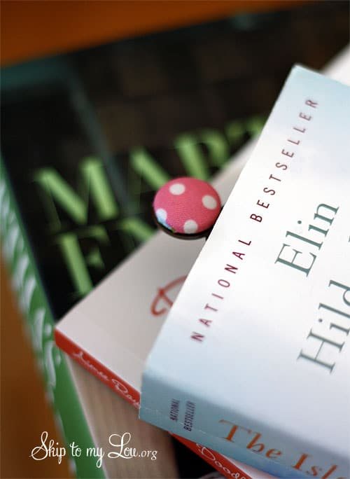 DIY button bookmark tutorial from Cindy of SkiptoMyLou.org at cetcu.com