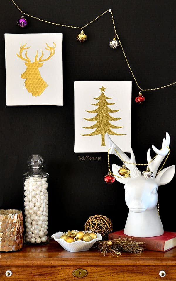 DIY Christmas Wall Art – Easy 15 minute Craft